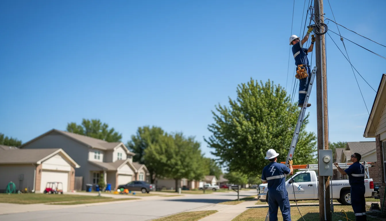 Residential electrician providing installation services in Hudson, OH